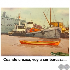 Cuando crezca, voy a ser barcaza... - Obra de Emili Aparici